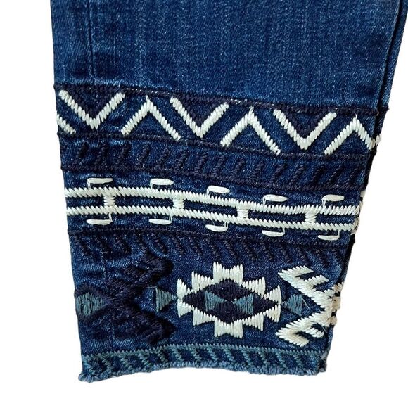 Driftwood Jackie High Rise Embroidered Jeans - Picture 5 of 12